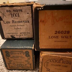 Antique Piano Paper Rolls (4) Random
